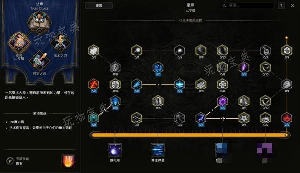 《最后纪元》巫师连锁冰川流技能天赋加点分享