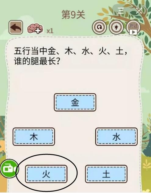 《大妈的灵魂拷问5》第9关攻略答案