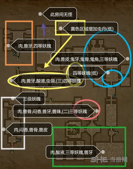 长生劫图二材料分布图