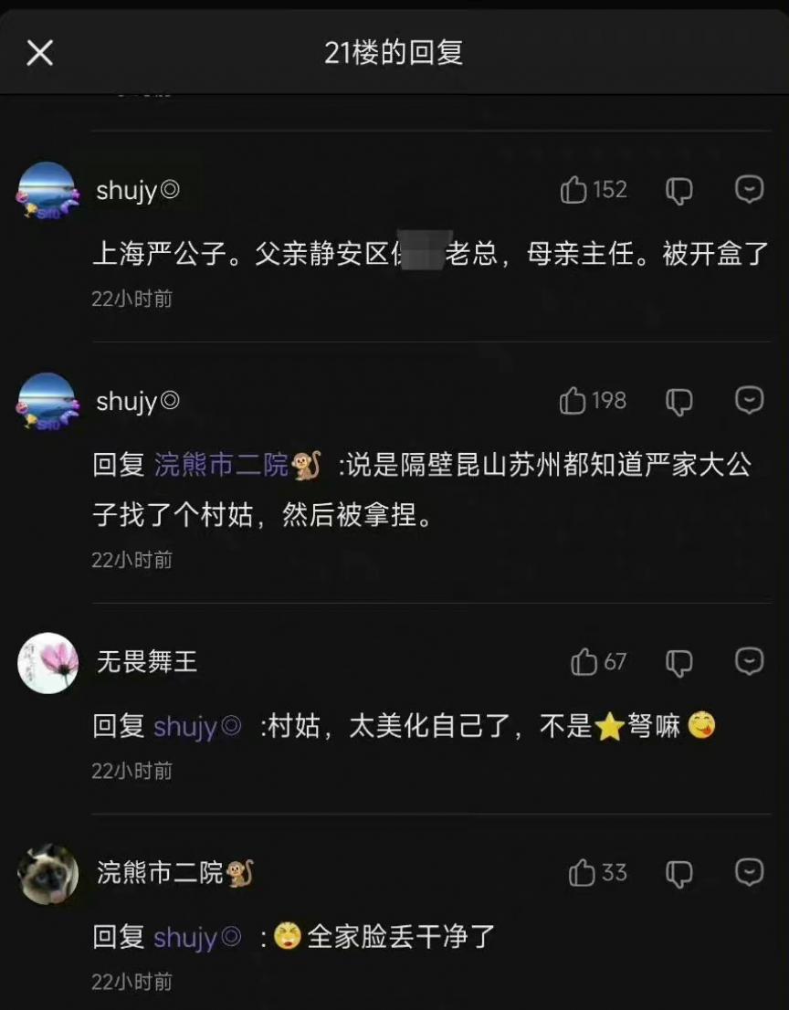 上海严公子是什么梗