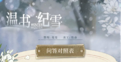 光与夜之恋温书纪雪答案 温书纪雪佳卷搜罗答题答案汇总